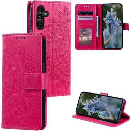 Mobigear Mandala Samsung Galaxy S25 FE Étui Portefeuille - Rouge