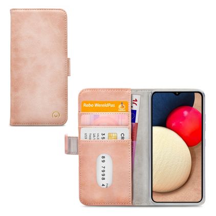 Mobilize Elite Gelly Housse Samsung Galaxy A02s Etui Porte-Monnaie - Soft Pink