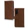Mobilize Wallet Housse Samsung Galaxy A36 Etui en Cuir Véritable Porte-Monnaie - Marron