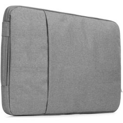 Mobigear Denim Zipper Pochette Ordinateur portable (max 21 cm x 30 cm) Housse ordinateur - Gris