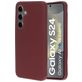 Mobiparts Coque Samsung Galaxy S24 Coque arrière en Silicone - Plum Red