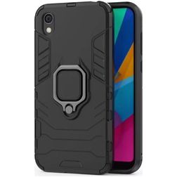 Mobigear Armor Ring Coque HONOR 8S Coque arrière Rigide Anti-Chocs avec Anneau-Support - Noir