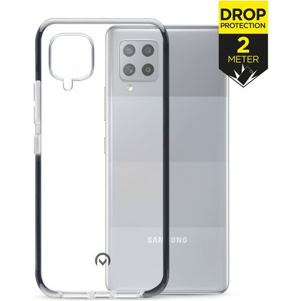 Mobilize Shatterproof Samsung Galaxy A42 Plastique rigide Coque arrière Antichoc - Transparent / Noir