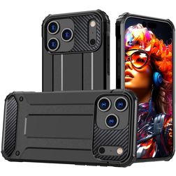 Mobigear Outdoor Coque iPhone 17 Pro Coque arrière Rigide Anti-Chocs - Noir