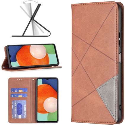 Mobigear Rhombus Slim Samsung Galaxy A13 4G Étui - Marron