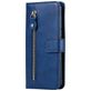 Mobigear Zipper Housse Samsung Galaxy S23 Ultra Etui Porte-Monnaie - Bleu