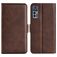 Mobigear Slim Magnet Housse TCL 30 Plus Etui Porte-Monnaie - Marron