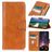 Mobigear Classy Housse iPhone 13 Pro Max Etui Porte-Monnaie - Cognac