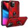 Mobigear Armor Ring Coque iPhone 14 Pro Max Coque arrière Rigide Anti-Chocs avec Anneau-Support - Rouge