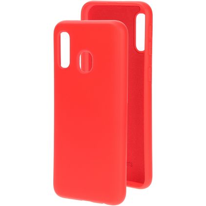 Mobiparts Coque Samsung Galaxy A40 Coque arrière en Silicone - Scarlet Red