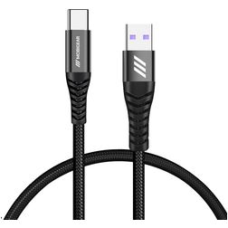 Mobigear Nylon - Câble USB-A vers USB-C 0.4 mètre - Noir