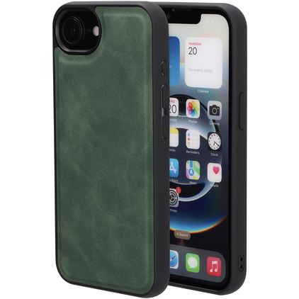 Mobiparts Classic Coque iPhone 17e MagSafe Coque arrière en TPU,Similicuir - Emerald Green