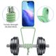 Mobigear Lanyard Card iPhone 17 Pro Coque avec cordon en Silicone et Porte-Cartes - Vert