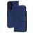 Mobiparts Samsung Galaxy A56 Cuir véritable Étui Portefeuille - Bleu