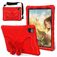 Mobigear Butterfly Coque iPad Air 11 Pouces (2024) Coque arrière en EVA + Bandoulière + Support Amovible - Rouge