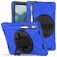 Mobigear SureGrip XGuard Lenovo Tab P11 Pro Gen 2 Plastique rigide / Silicone Coque arrière + Porte-stylet + Support - Bleu