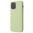 Mobigear Rubber Touch Coque iPhone 12 Mini Coque arrière en Silicone - Vert pastel