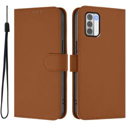 Mobigear Urban Wallet Housse Nokia G42 Etui Porte-Monnaie - Marron