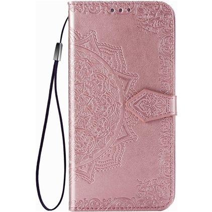 Mobigear Mandala Housse OPPO Reno 3 Pro Etui Porte-Monnaie - Rose doré