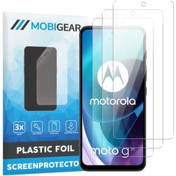 Mobigear Motorola Moto G71 5G Protection d'écran Film - Compatible coque (Lot de 3)