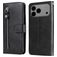 Mobigear Zipper Housse iPhone 17 Pro Max Etui Porte-Monnaie - Noir