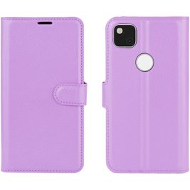Mobigear Classic Housse Google Pixel 4a Etui Porte-Monnaie - Violet