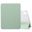 Mobigear Tri-Fold Gel Coque iPad 11 (2025) Etui en TPU,Similicuir + Porte-crayon - Vert