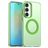 Mobigear Shockproof Samsung Galaxy S25 FE MagSafe Plastique rigide Coque arrière - Vert
