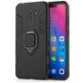 Mobigear Armor Ring Xiaomi Pocophone F1 Plastique rigide Coque arrière Antichoc avec bague de maintien - Noir