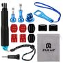 Puluz GoPro Mount Pack de Démarrage Accessoires 16 Pièces