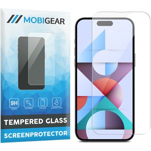 Mobigear iPhone 15 Pro Verre trempé Protection d'écran - Compatible Coque