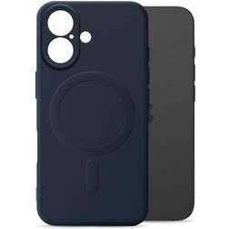 My Style Protective Flex Coque iPhone 16 MagSafe Coque arrière en TPU Souple - Bleu Marin