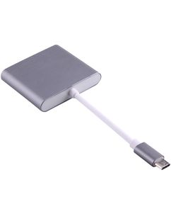 Mobigear - Hub USB-C vers HDMI / USB-A / USB-C - Gris