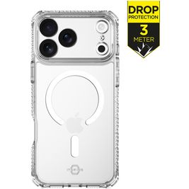 ITSKINS Level 2 HybridMagClear R Coque Transparente iPhone 17 Pro Max MagSafe Coque arrière Rigide Anti-Chocs - Transparent