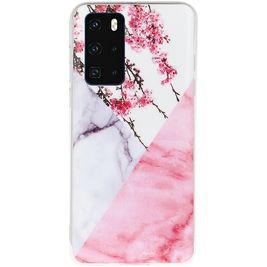 Mobigear Marble Coque Huawei P40 Coque arrière en TPU Souple - Fleur