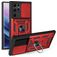 Mobigear Armor Ring Cam Slide Coque Samsung Galaxy S22 Ultra Coque arrière Rigide Anti-Chocs avec Anneau-Support - Rouge