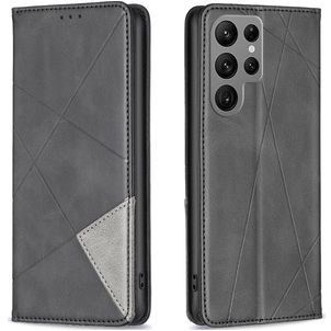 Mobigear Rhombus Slim Housse Samsung Galaxy S23 Ultra Etui - Noir