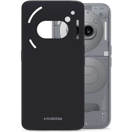Mobilize Rubber Gelly Nothing Phone (2a) Plus TPU souple Coque arrière - Noir