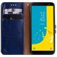 Mobigear Wallet Housse Samsung Galaxy J6 (2018) Etui Porte-Monnaie - Bleu