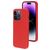 Mobiparts Coque iPhone 14 Pro Coque arrière en Silicone - Scarlet Red