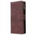 Mobigear Zipper Housse Samsung Galaxy S10 Lite Etui Porte-Monnaie - Marron