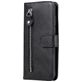 Mobigear Zipper Housse Samsung Galaxy S23 Ultra Etui Porte-Monnaie - Noir
