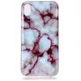 Mobigear Marble Coque iPhone XS Max Coque arrière en TPU Souple - Violet