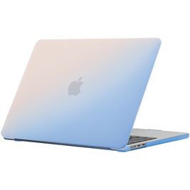 Mobigear Rainbow Matte MacBook Air 15 Pouces (2023-2025) Coque - Bleu - Model A2941 / A3114 / A3241