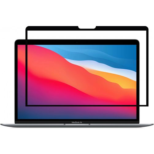 GrizzlyCoat MacBook Air 13 Pouces (2010-2019) Protection d'écran Anti-Glare Film - Compatible Coque - Noir Model A1369 / A1466