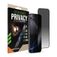 Striker Xtreme Impact Privacy iPhone 16 Pro Max Verre trempé Protection d'écran - Compatible coque - Noir
