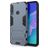 Mobigear Armor Stand Huawei P40 Lite E Plastique rigide Coque arrière Antichoc avec béquille - Bleu