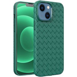 Mobigear Woven iPhone 14 Plus TPU souple Coque arrière - Vert