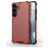Mobigear Honeycomb Coque Samsung Galaxy S24 Plus Coque arrière Rigide Anti-Chocs - Rouge