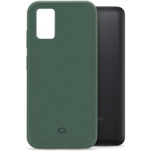 Mobilize Rubber Gelly Coque Samsung Galaxy A03s Coque arrière en TPU Souple - Matt Green